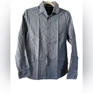 Ted Baker Men's Navy Textured Button-Down Shirt